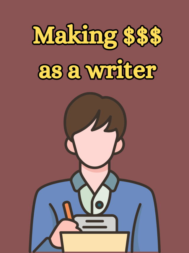 how to make money as a writer